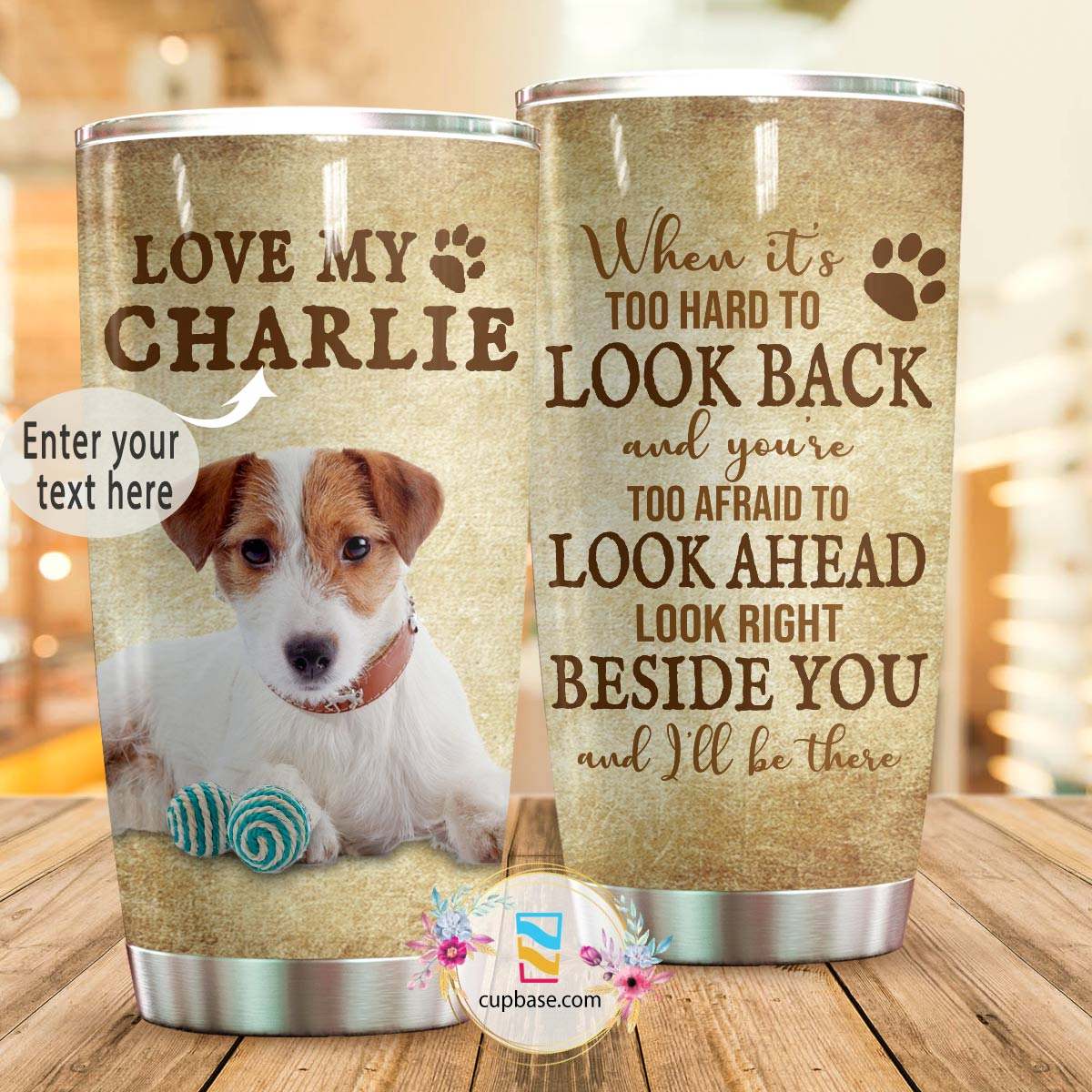 Love My Jack Russell Personalized Tumbler