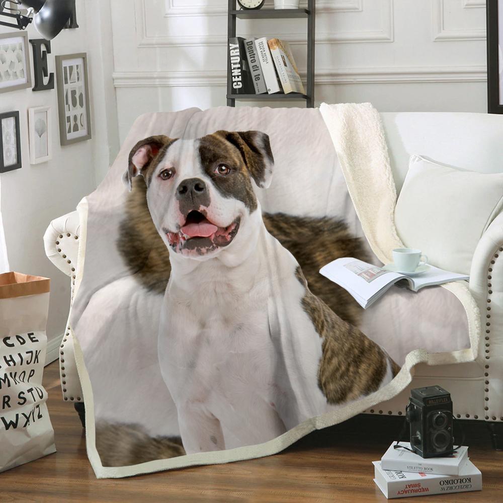 American Bulldog Blanket