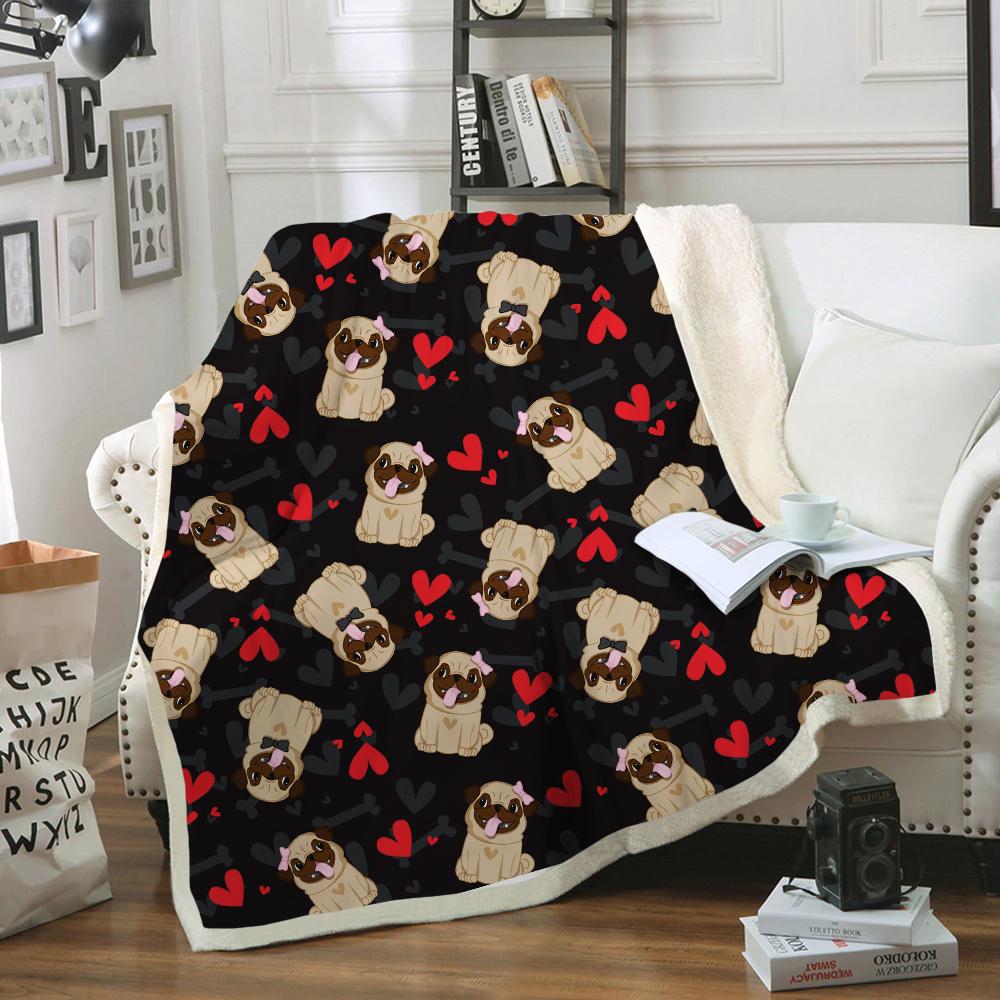 Cute Pug Blanket
