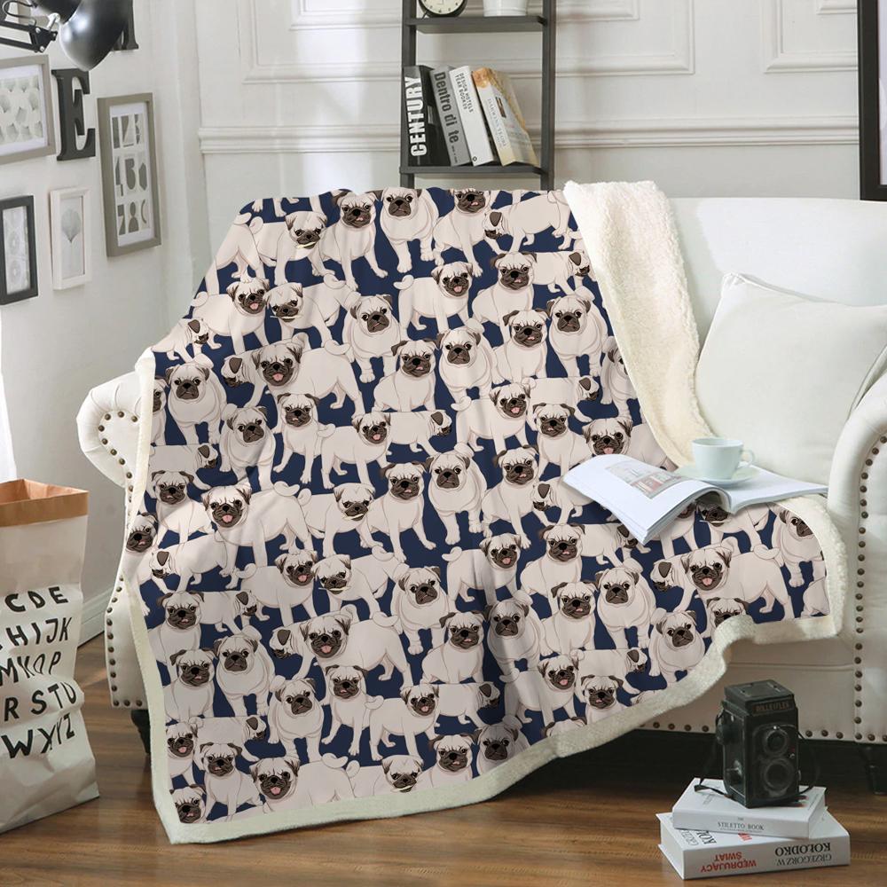 Cute Pug Blanket