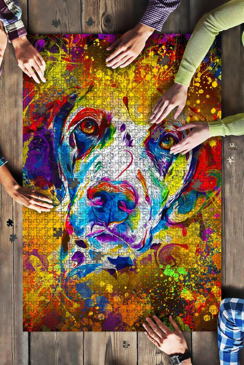 Dalmatian Dog Colorful Jigsaw Puzzle