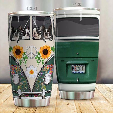 French Bulldog Hippie Tumbler