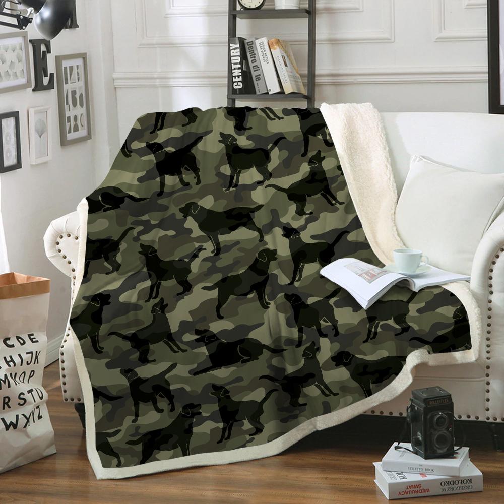 Labrador Camo Blanket