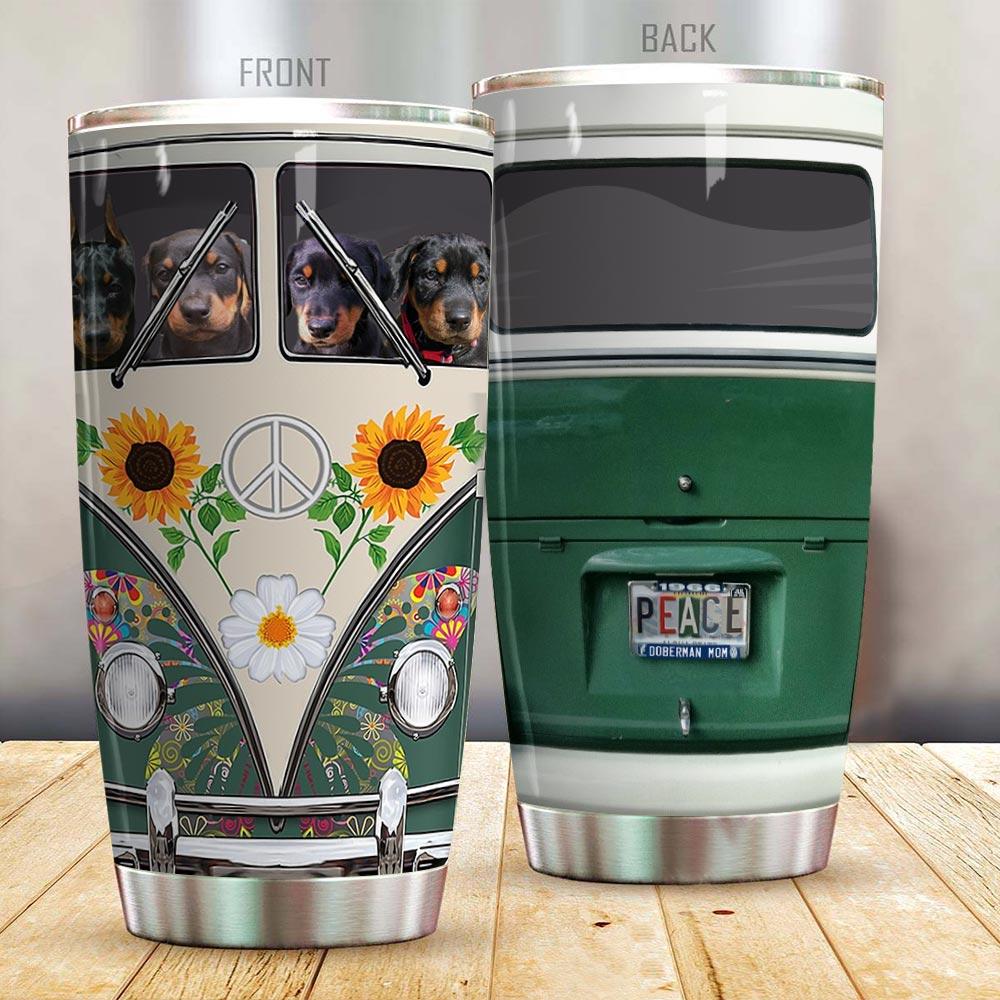Doberman Hippie Bus T3107 Mh17 Tumbler