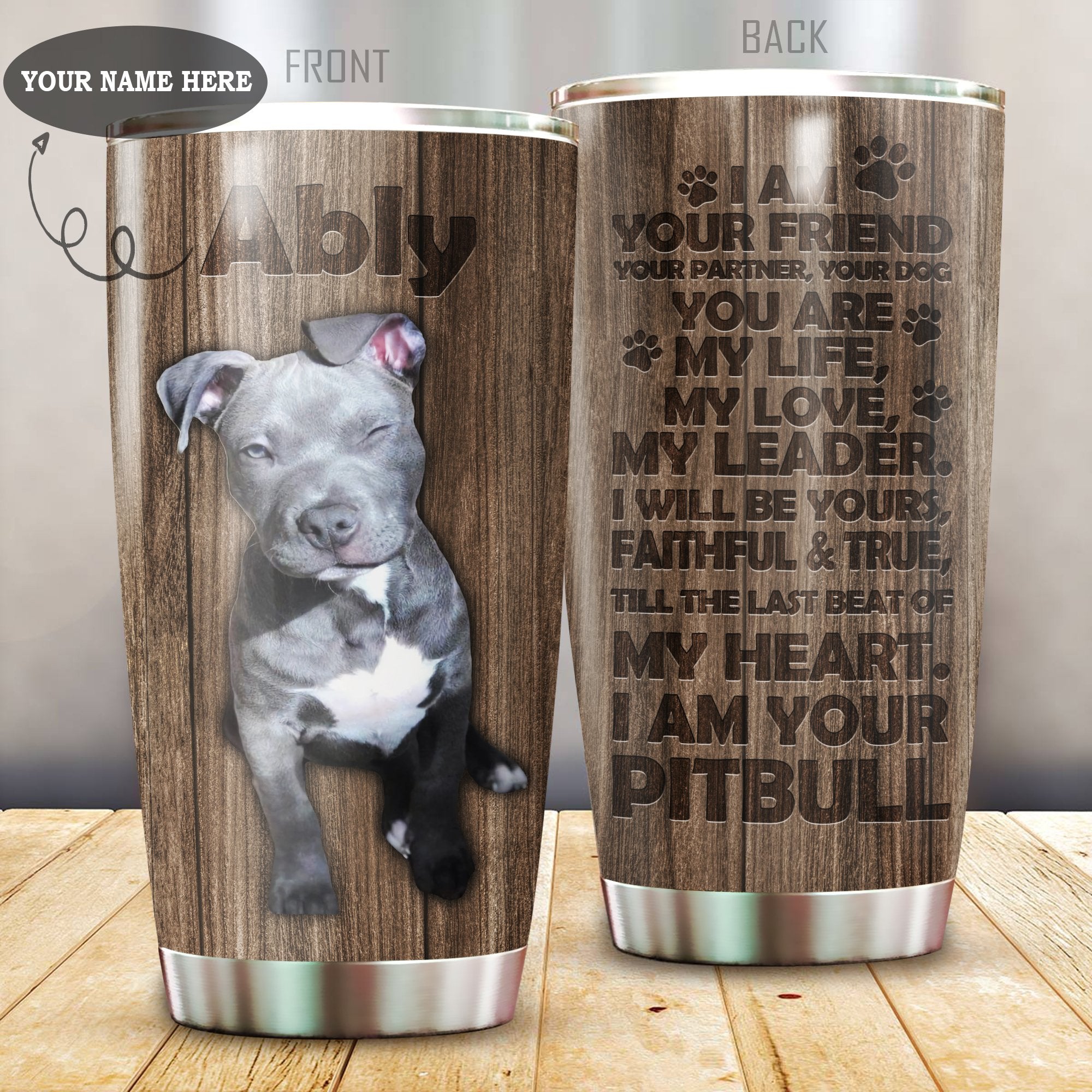 Pit Bull Stainless Steel Tumbler