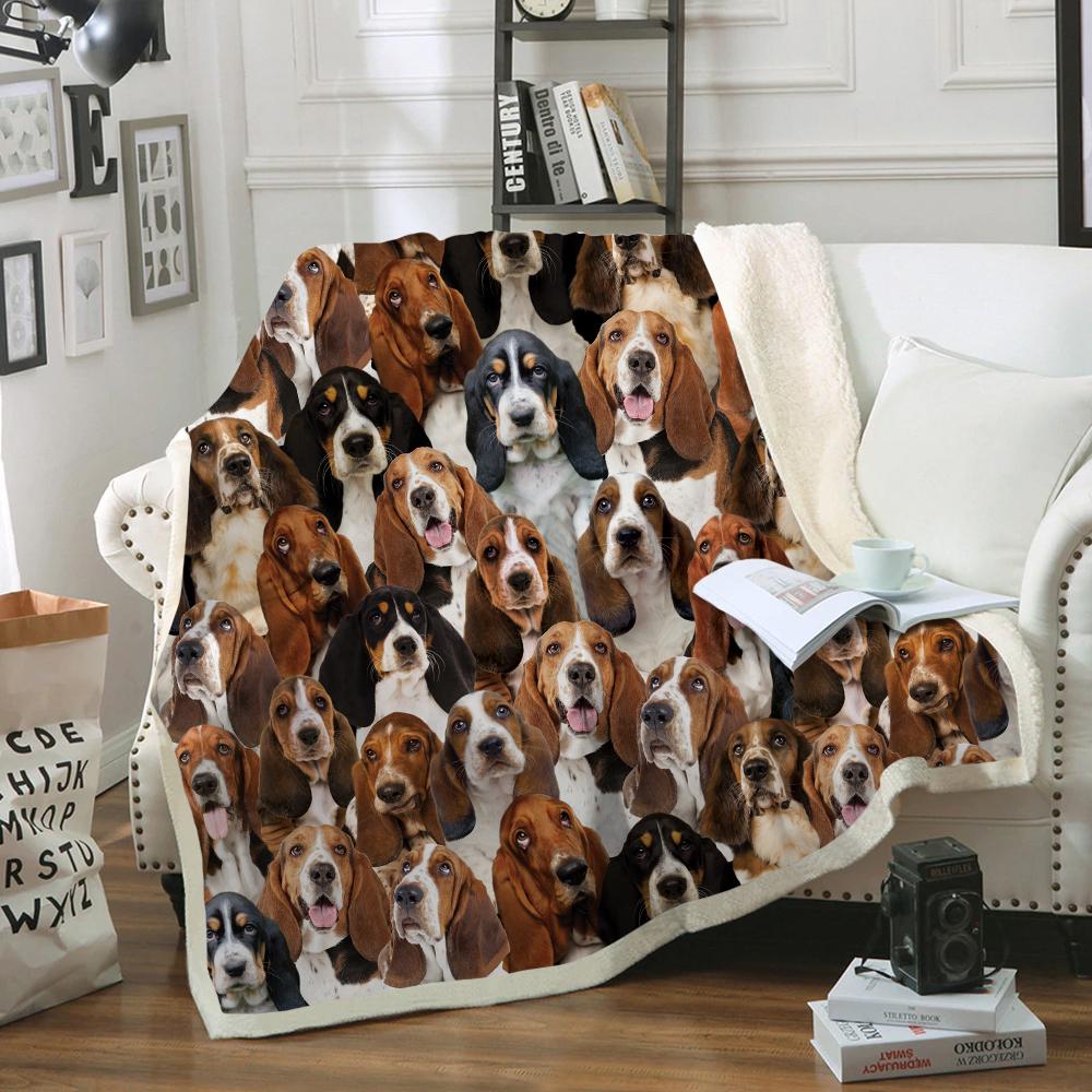 You Will Have A Bunch Of Basset Hounds Blanket