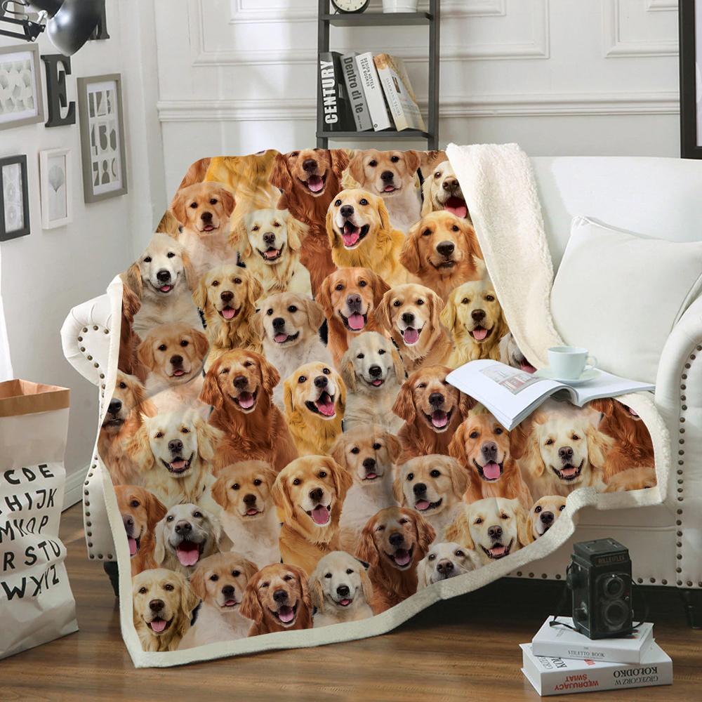 You Will Have A Bunch Of Golden Retrievers Blanket