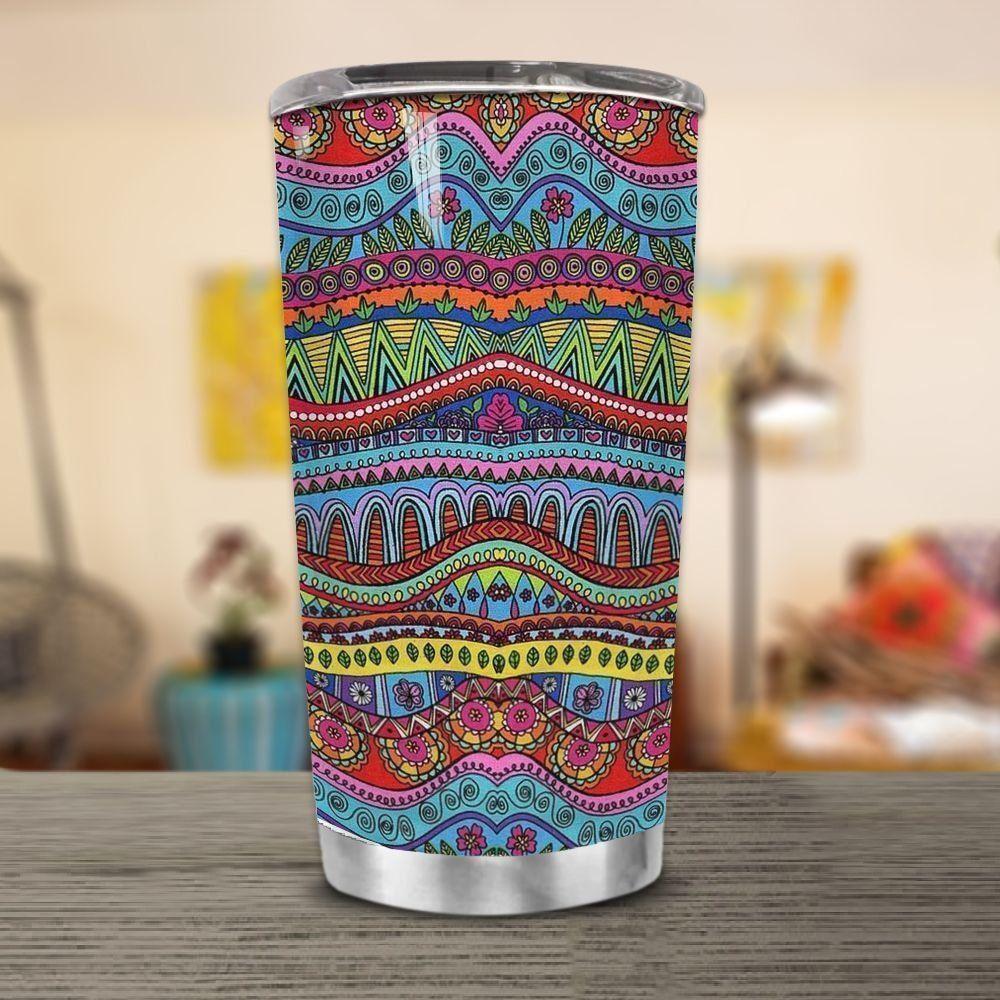Hippie Doodle Pattern Tumbler