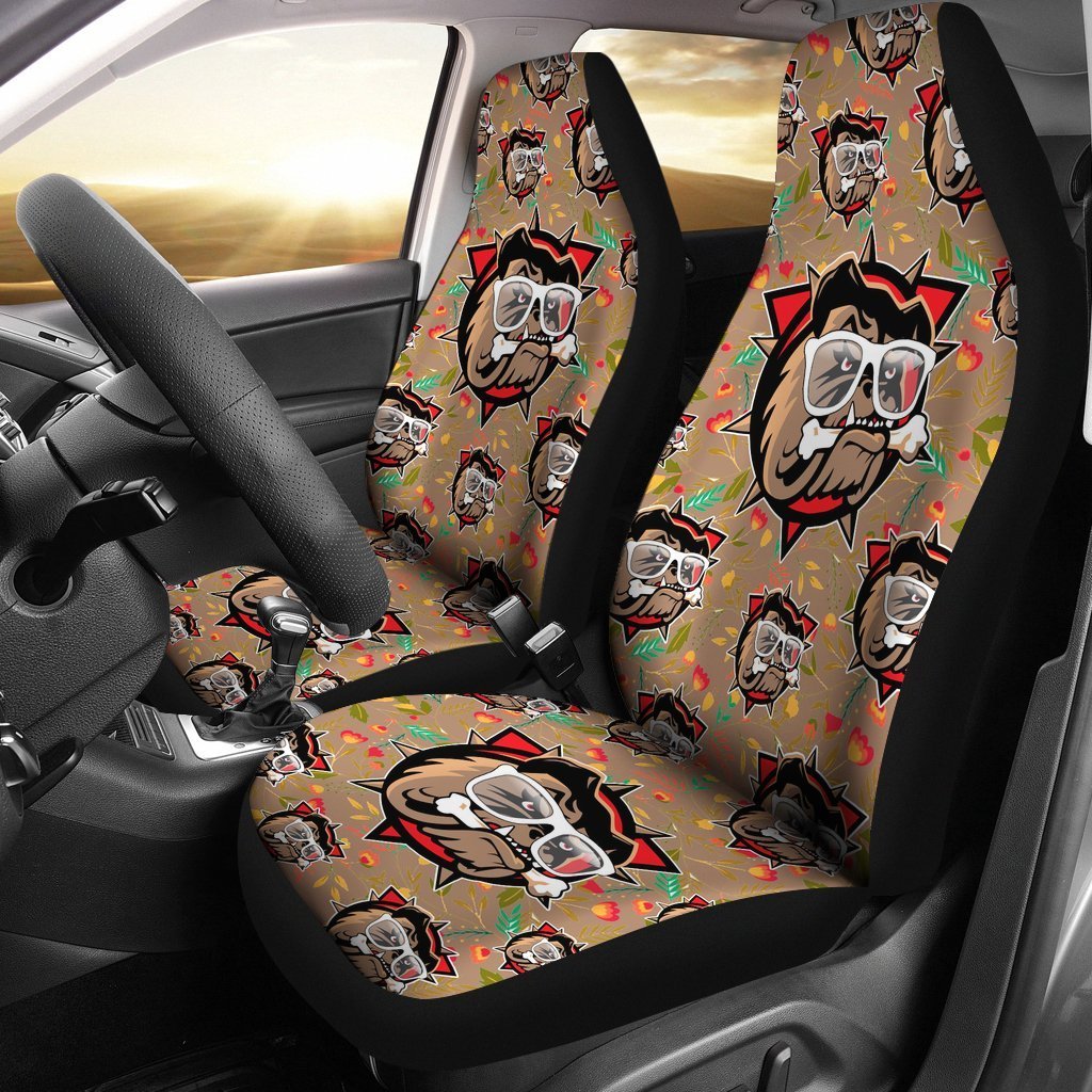 Bulldog Funny Gift Ideas Car Seat Cover