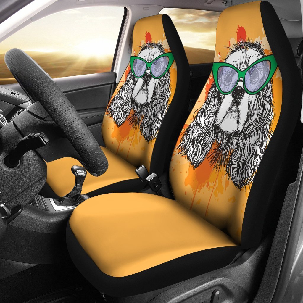 Cocker Spaniel Dogs Art Car Seat Cover