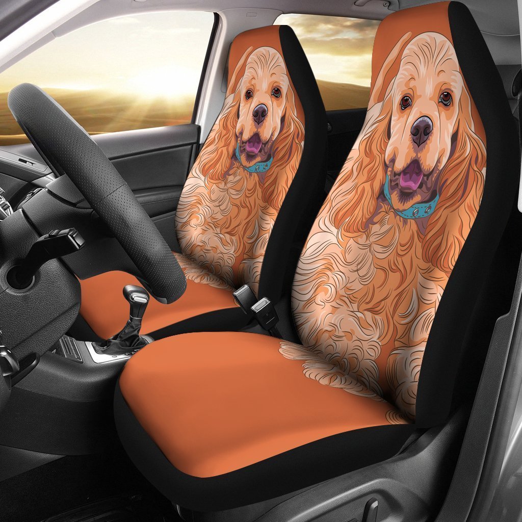 Cocker Spaniel Dogs Pets Car Seat Cover