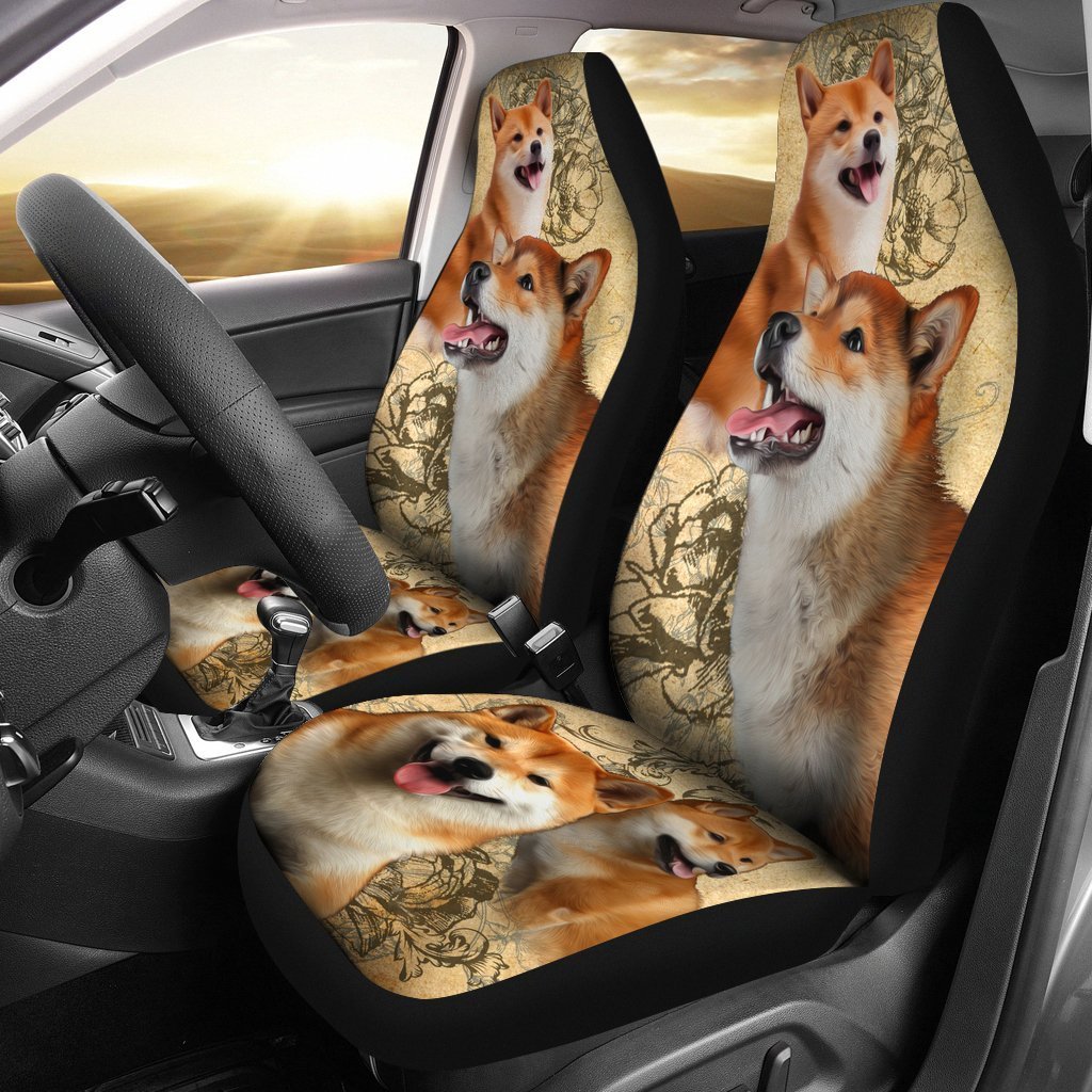 Shiba Inu Family Dogs Pets Car Seat Cover