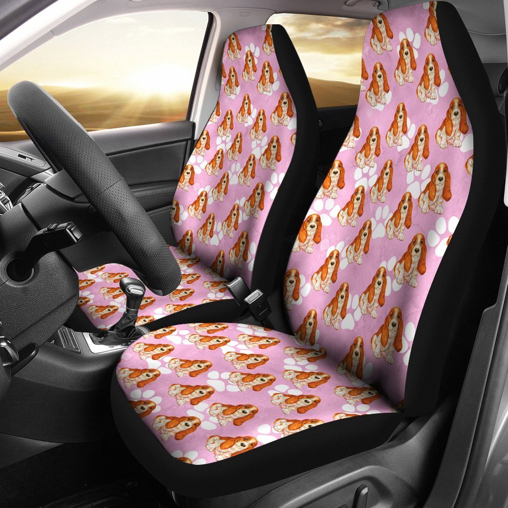 Basset Hound Dog Car Seat Cover
