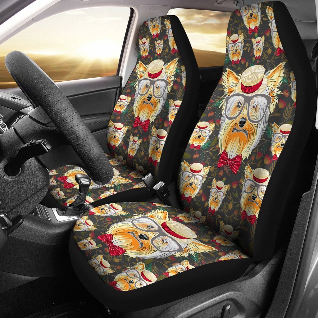 Yorkshire Terrier Dogs Art Car Seat Cover