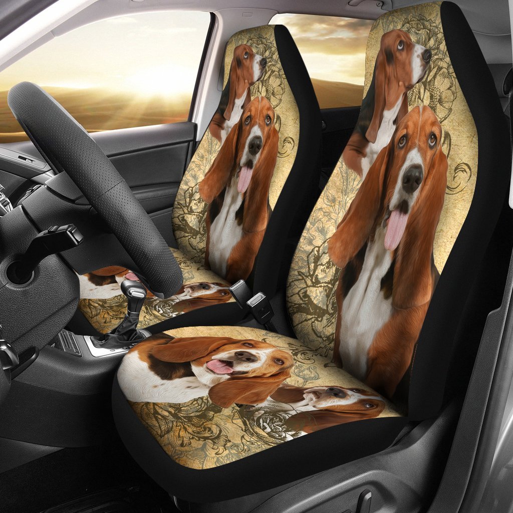 Basset Hound Dog Car Seat Cover