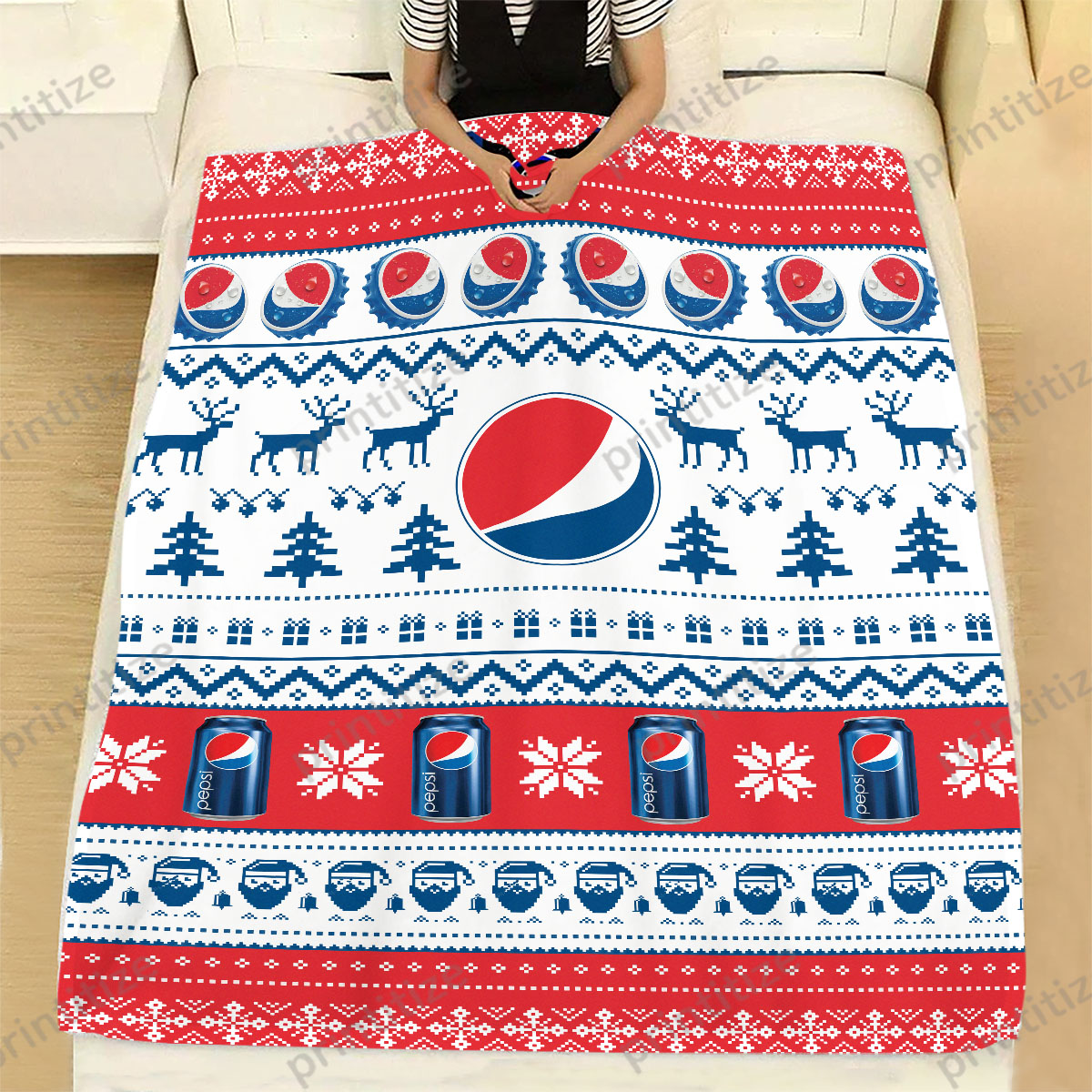 Pepsi Ugly Christmas Blanket