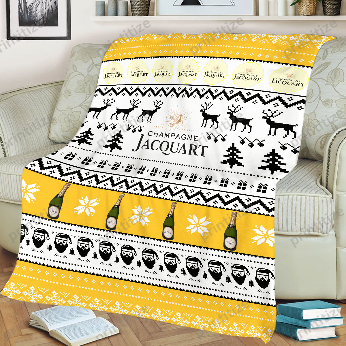 Jacquart Ugly Christmas Pattern Blanket