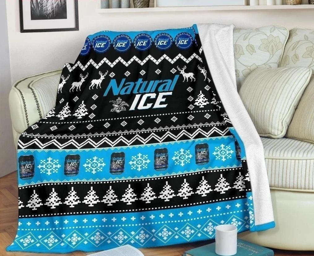Natural Ice Ugly Xmas Fleece Blanket